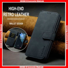  For iPhone DG.MING Retro Type Card Slots Magnetic Buckle Leather Case