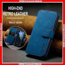 For HUWEI & Google Series DG.MING Retro Type Card Slots Magnetic Buckle Leather Case 