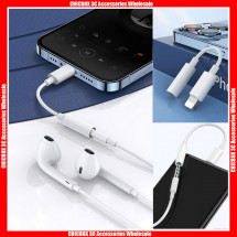 Pop-Up Window Bluetooth Series 8 Pin to 3.5mm Jack Headphone Connector(Calling+Listening Function) ,With Retail Package.