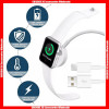 USB Series 2 in 1 (USB to USB-C+ Wireless Charger) Magnetic Charger 1M PC Cable For iWatch 1/2/3/4/5/6/7/8/SE/Ultra, With Retail Package.