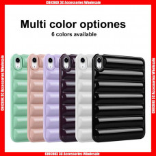For iPad & Samsung Tab Air Cushion Pure Color TPU Case,Opp Bag
