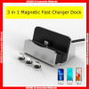 XBX-01+ QC3.0  3 in 1 Magnetic Fast Charger Dock, ,with retail package