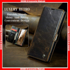  For Samsung S&N Series CaseMe 003 Crazy Horse Texture Magnetic Adsorbing Card Slots Leather Case