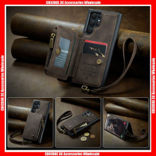 For Samsung A Series CaseMe  C20  Original Zipper Leather Wallet Phone Case 