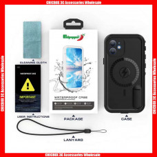 For iPhone 12 Series Red Pepper  Magnetic With Stand  Waterproof  Case , with retail package