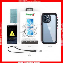 For iPhone X-7 Red Pepper DOT+ Waterproof Case with Touch ID ( Transparent Back Cover and Without Stand), with retail package