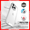 For iPhone Series Military Grade Drop Resistance Clear Hard PC+TPU Case, with retail package