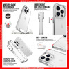For iPhone Series Military Grade Drop Resistance Clear Hard PC+TPU Case, with retail package