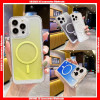 For iPhone Hard Space Case 2gen with Electroplating Button Support Magsafe Charging