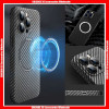 For iPhone Carbon Fiber Ultra-thin Hard PC Case with Magnetic Charging Function