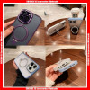For iPhone Aeroalloy Bracket Kickstand Magsafe Magnetic Absorption Hard PC+TPU Case