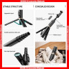 Q12 Hidden Design Reinforced Bluetooth Tripod Selfie Stick(Aluminium Alloy), with retail package