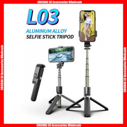 L03 Aluminum Bluetooth Tripod Selfie Stick(840mm),with retail package