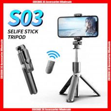 S03 Bluetooth Tripod Selfie Stick,with retail package