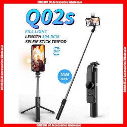 Q02s Fill Light Bluetooth Tripod Selfie Stick(1045mm), with retail package